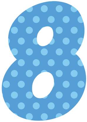 Elemento Numeral Aniversário Vela 8 Oito Anos Png (7)