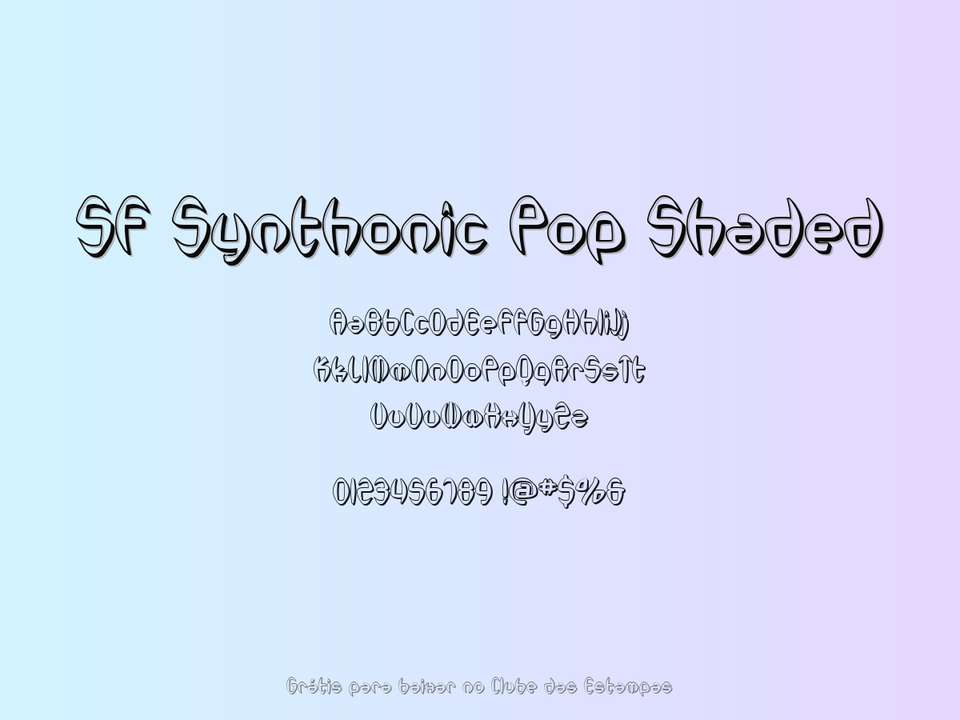 Fonte Sf Synthonic Pop Shaded Grátis Para Baixar