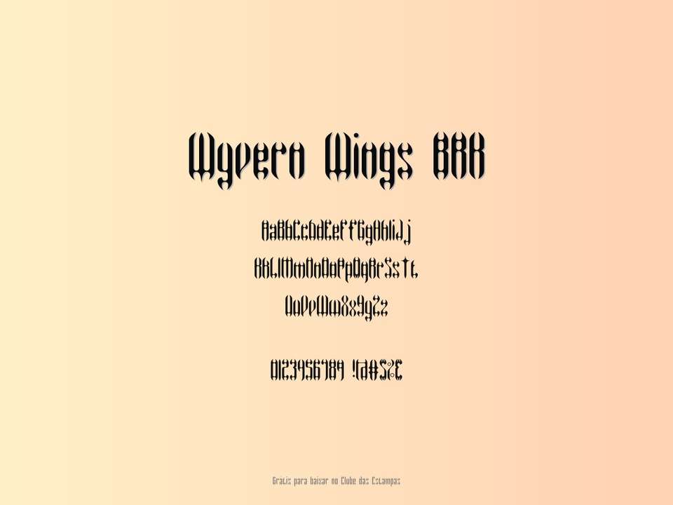 Fonte Wyvern Wings Brk Grátis Para Baixar