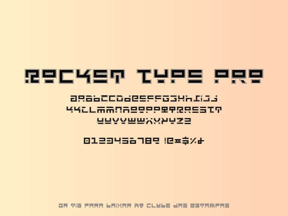Fonte Rocket Type Pro Grátis Para Baixar