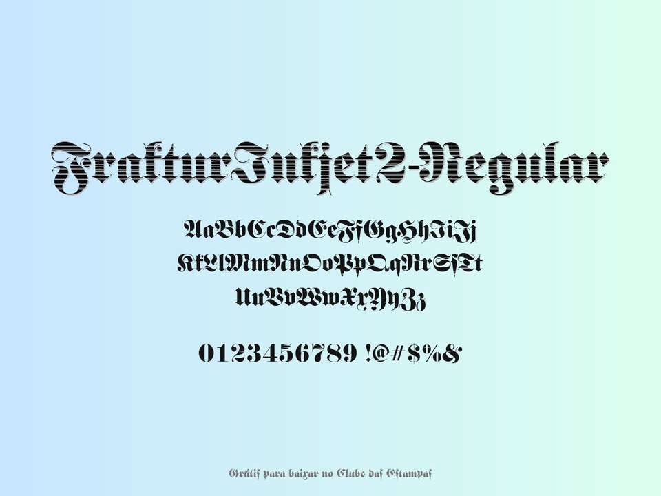 Fonte Frakturinkjet2 Regular Grátis Para Baixar