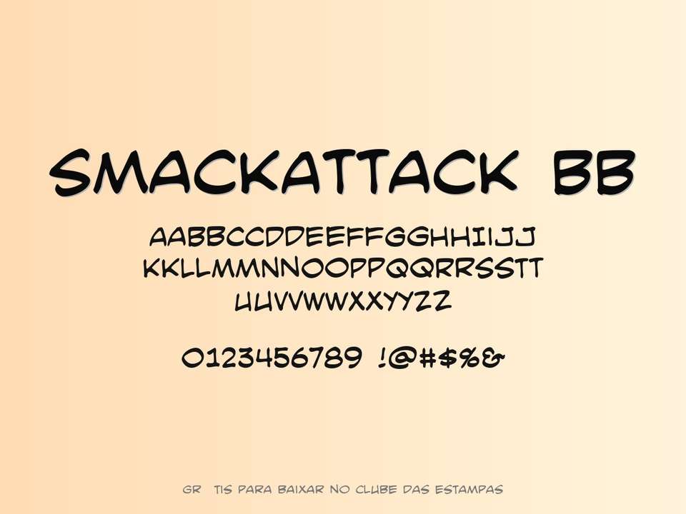 Fonte Smackattack Bb Grátis Para Baixar