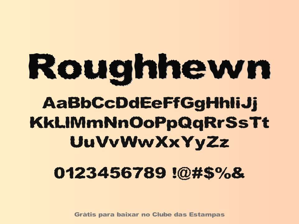 Fonte Roughhewn Grátis Para Baixar