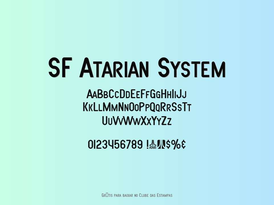 Fonte Sf Atarian System Grátis Para Baixar