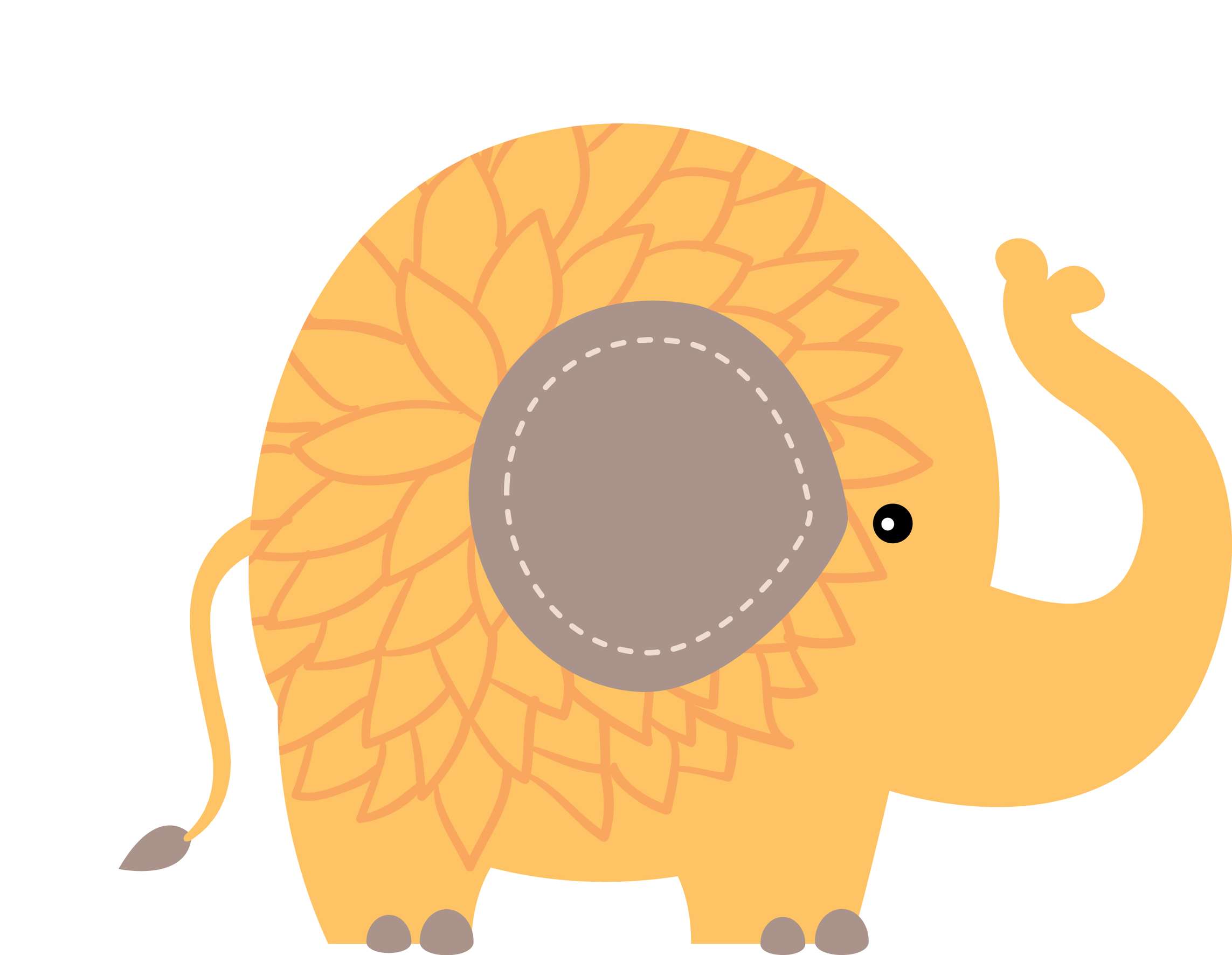 Elemento Elefante Cute Elefantinho Fofo Png (188)