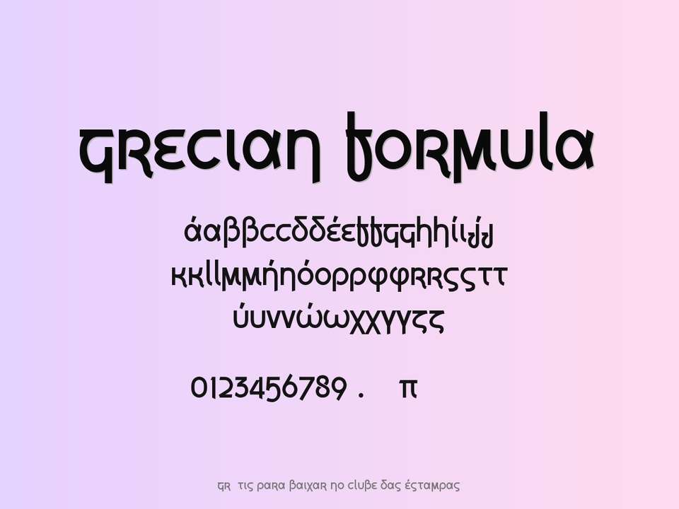 Fonte Grecian Formula Grátis Para Baixar