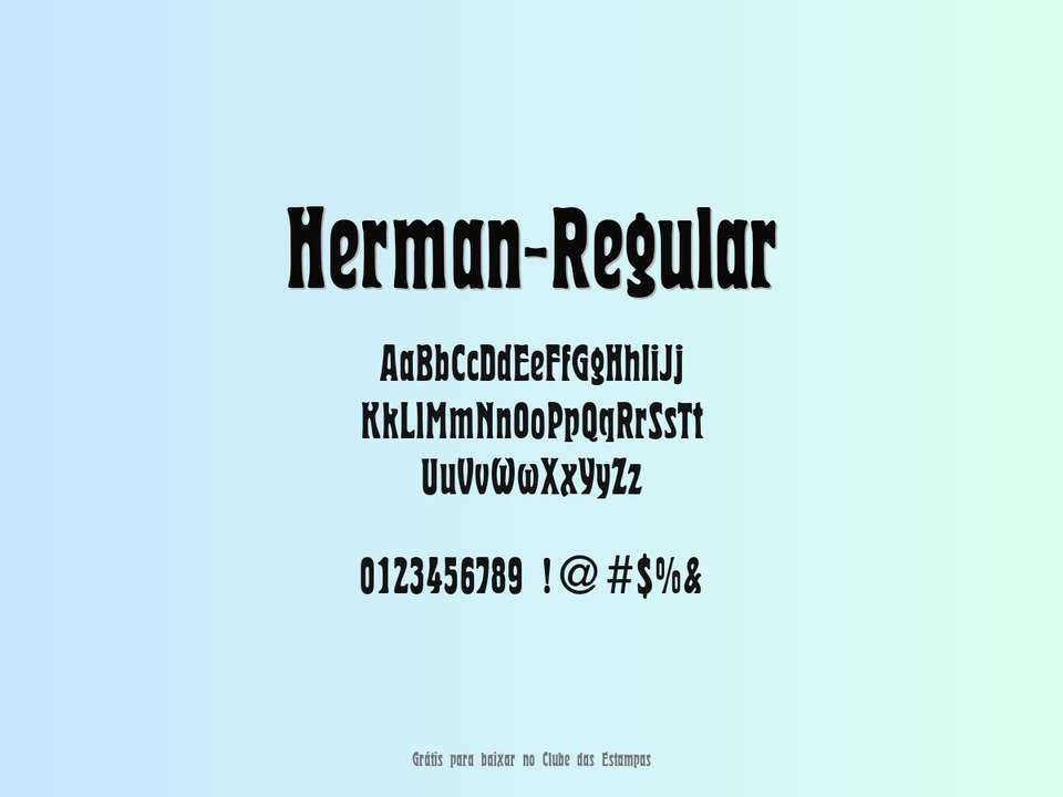 Fonte Herman Regular Grátis Para Baixar