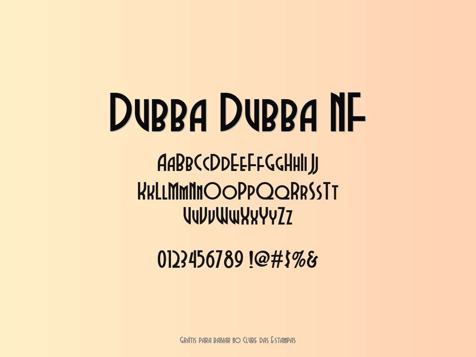 Fonte Dubba Dubba Nf Grátis Para Baixar