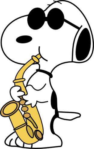 Beagle Músico Com Saxofone Música Png Grátis Para Baixar