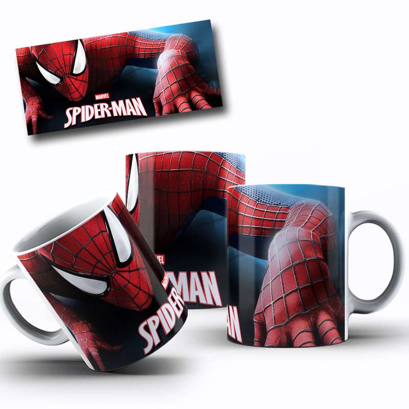 Arte Para Caneca Spider Man Marvel Personagem 16