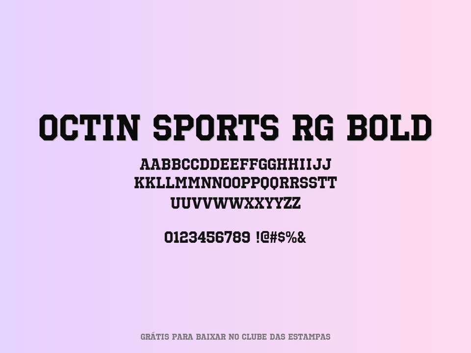 Fonte Octin Sports Rg Bold Grátis Para Baixar