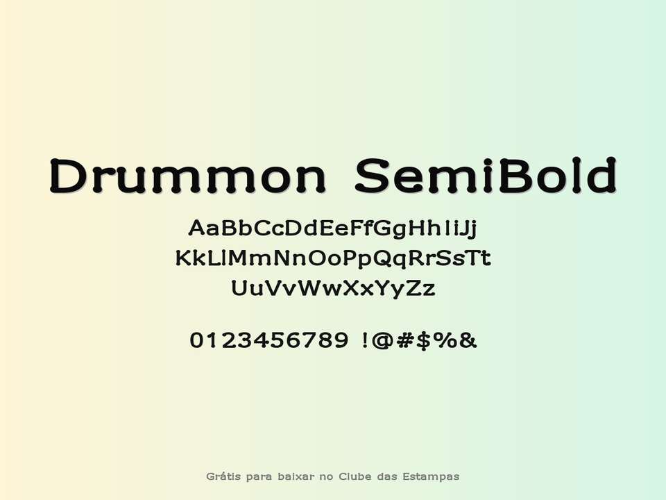 Fonte Drummon Semibold Grátis Para Baixar