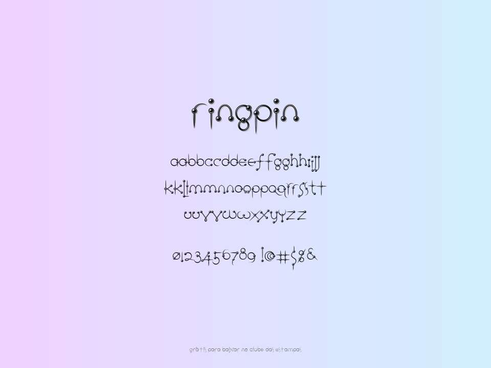 Fonte Ringpin Grátis Para Baixar