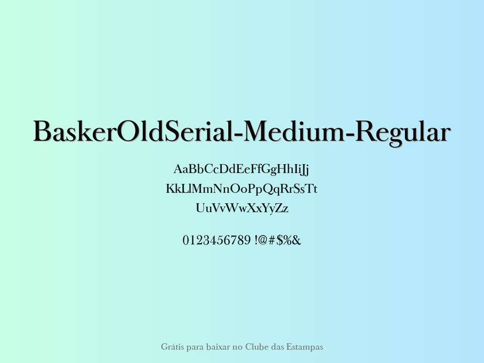 Fonte Baskeroldserial Medium Regular Grátis Para Baixar