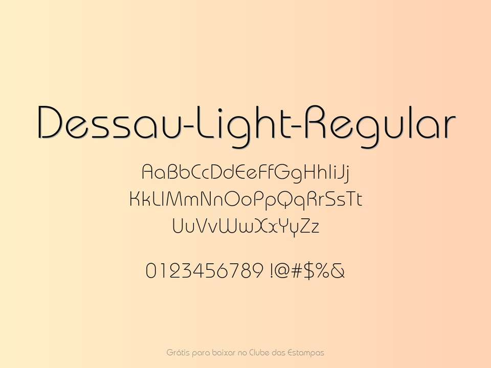 Fonte Dessau Light Regular Grátis Para Baixar