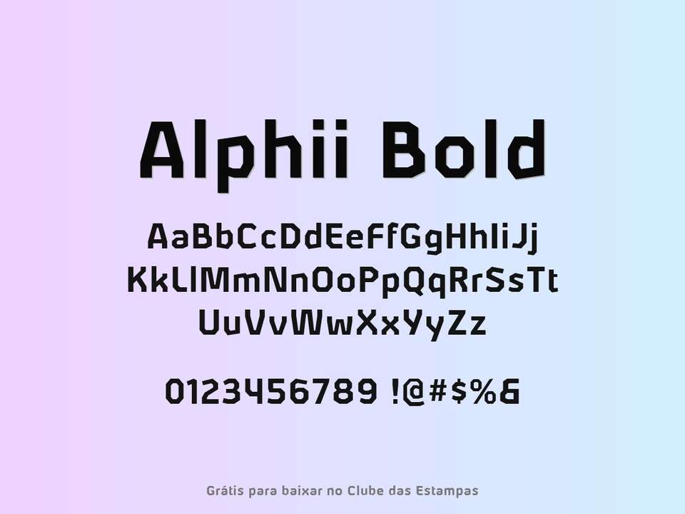 Fonte Alphii Bold Grátis Para Baixar