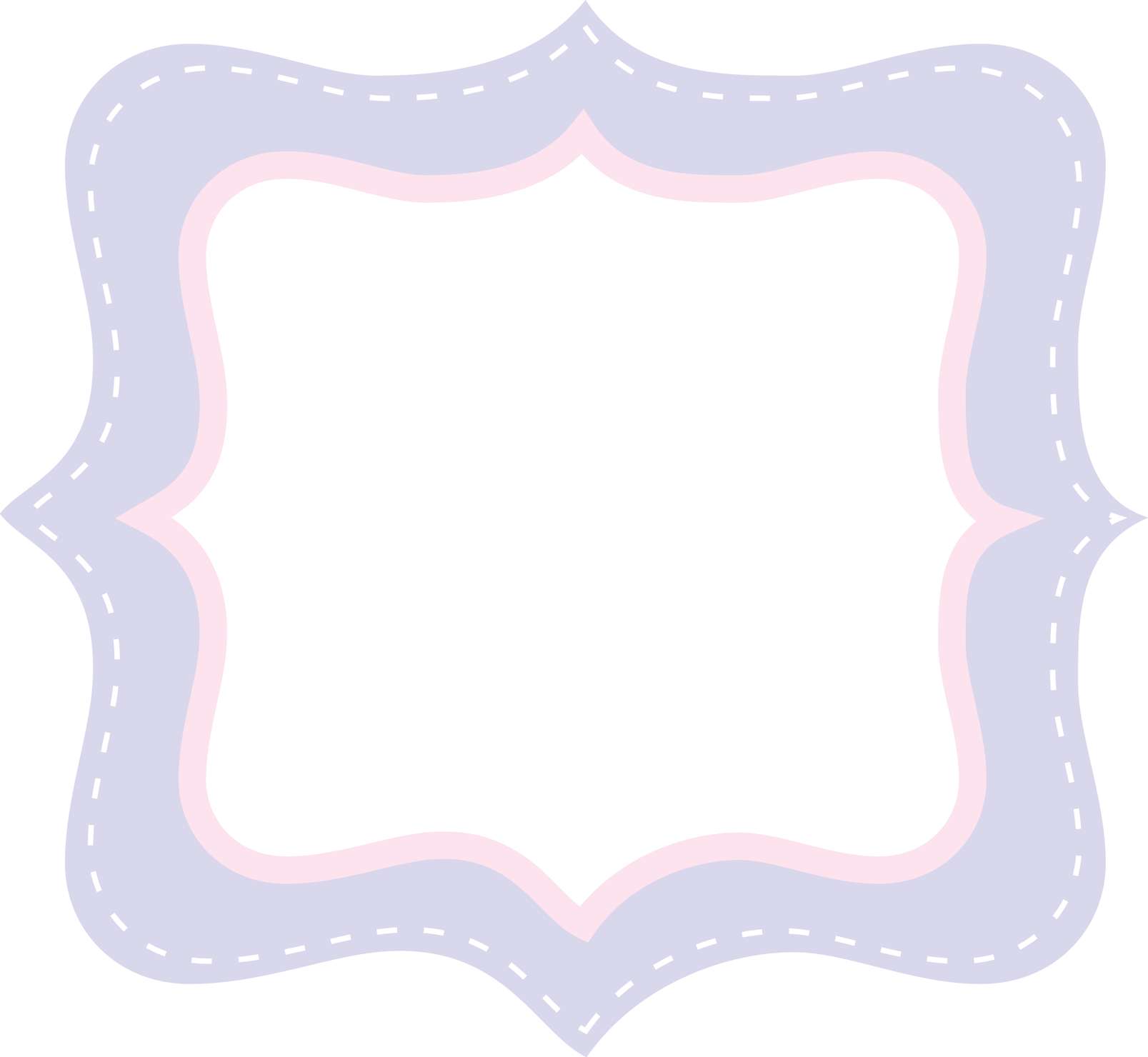 Borda Ornamental Lavanda Rosa Decoração Png Grátis Para Baixar