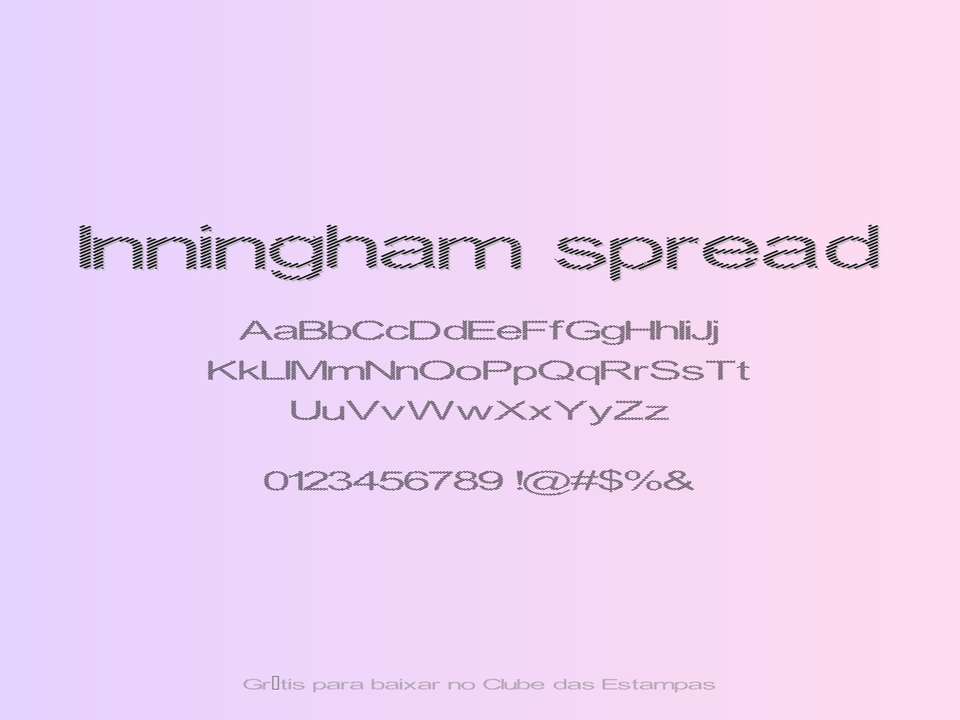 Fonte Inningham Spread Grátis Para Baixar