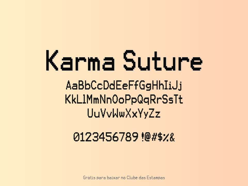 Fonte Karma Suture Grátis Para Baixar