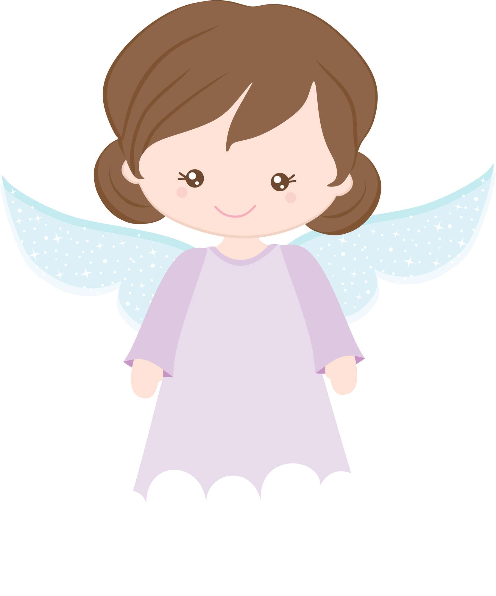 Menina Anjo Voando Na Nuvem Fantasia Png Grátis Para Baixar