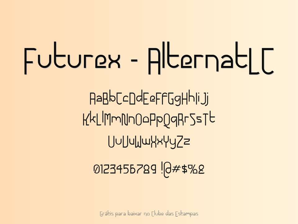 Fonte Futurex Alternatlc Grátis Para Baixar