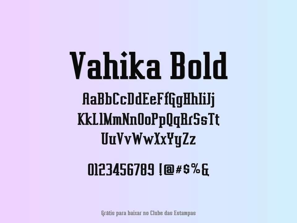 Fonte Vahika Bold Grátis Para Baixar