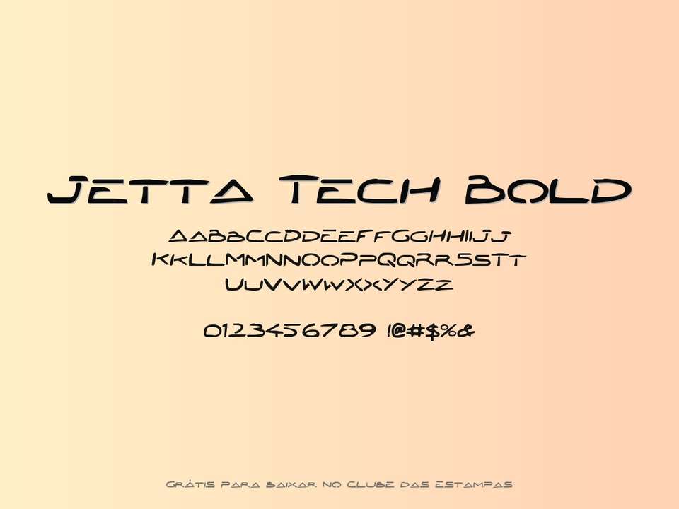 Fonte Jetta Tech Bold Grátis Para Baixar