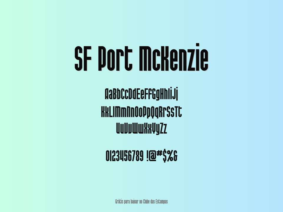 Fonte Sf Port Mckenzie Grátis Para Baixar