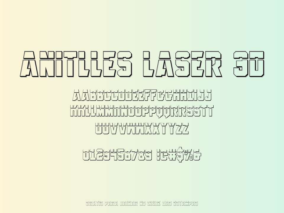 Fonte Anitlles Laser 3d Grátis Para Baixar