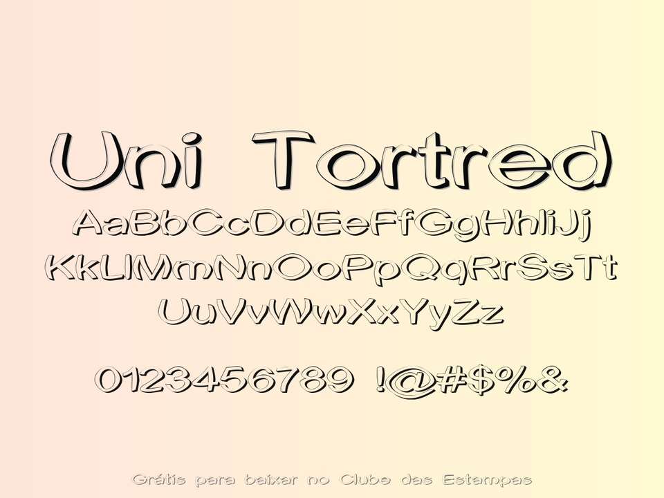 Fonte Uni Tortred Grátis Para Baixar