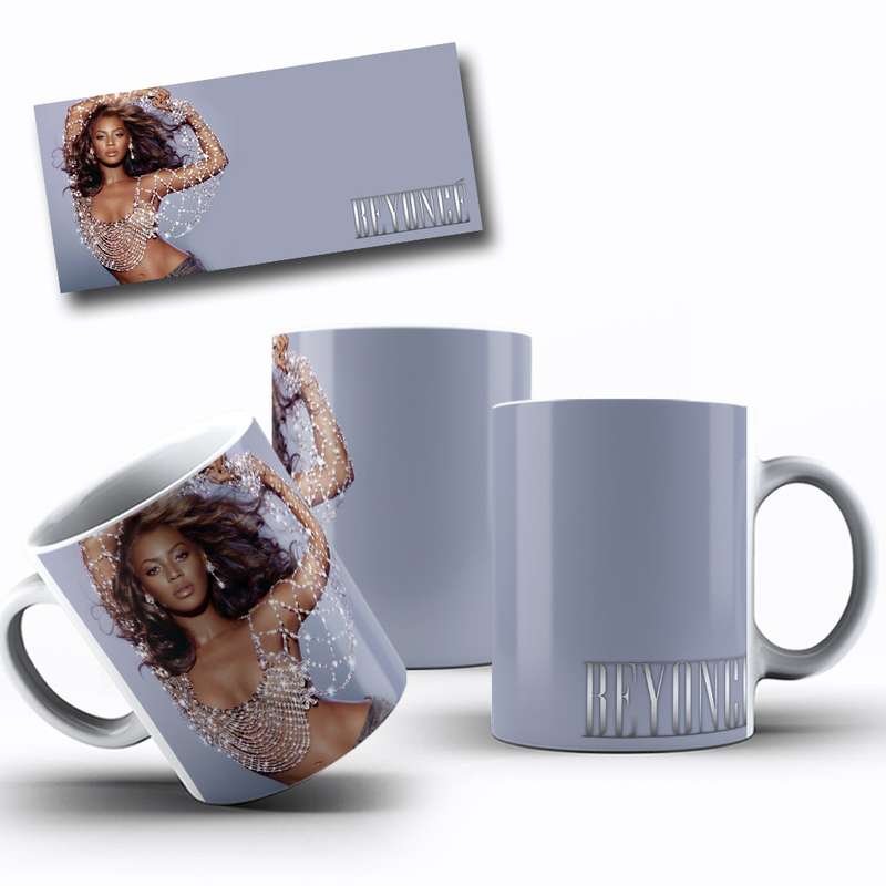 Arte Para Caneca Beyoncé, Cantora, Pop 7