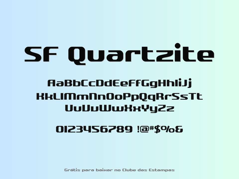Fonte Sf Quartzite Grátis Para Baixar