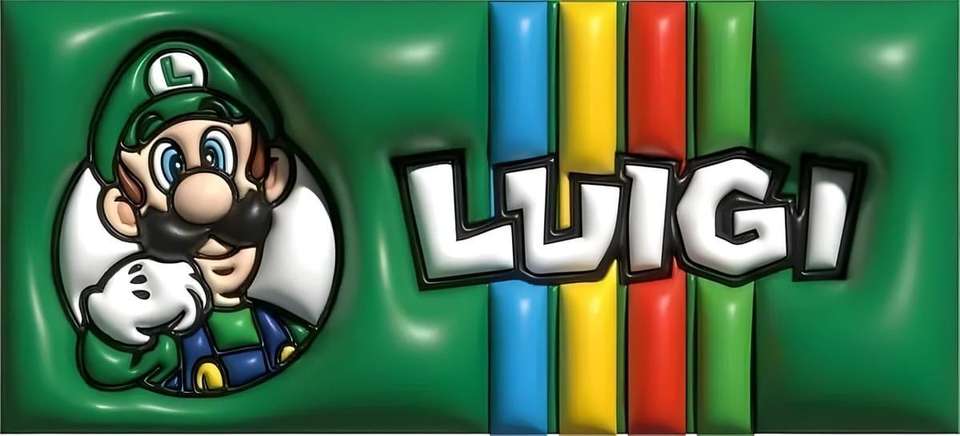 Luigi Personagem Super Mario Bros Jogo Video Games Png Arte Para Caneca Grátis Pra Baixar
