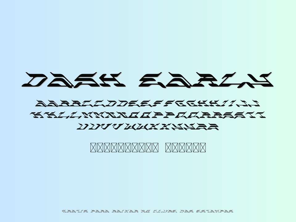 Fonte Dash Early Grátis Para Baixar