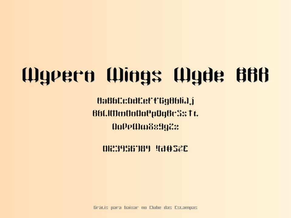 Fonte Wyvern Wings Wyde Brk Grátis Para Baixar