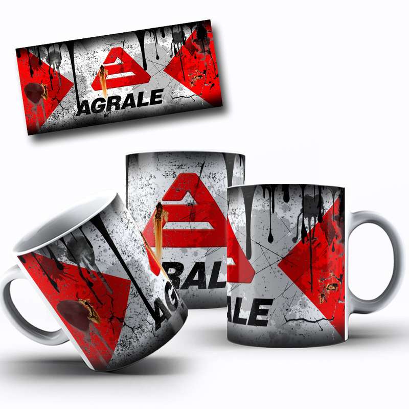Arte Para Caneca Agrale Logotipo Estilo Grunge 38
