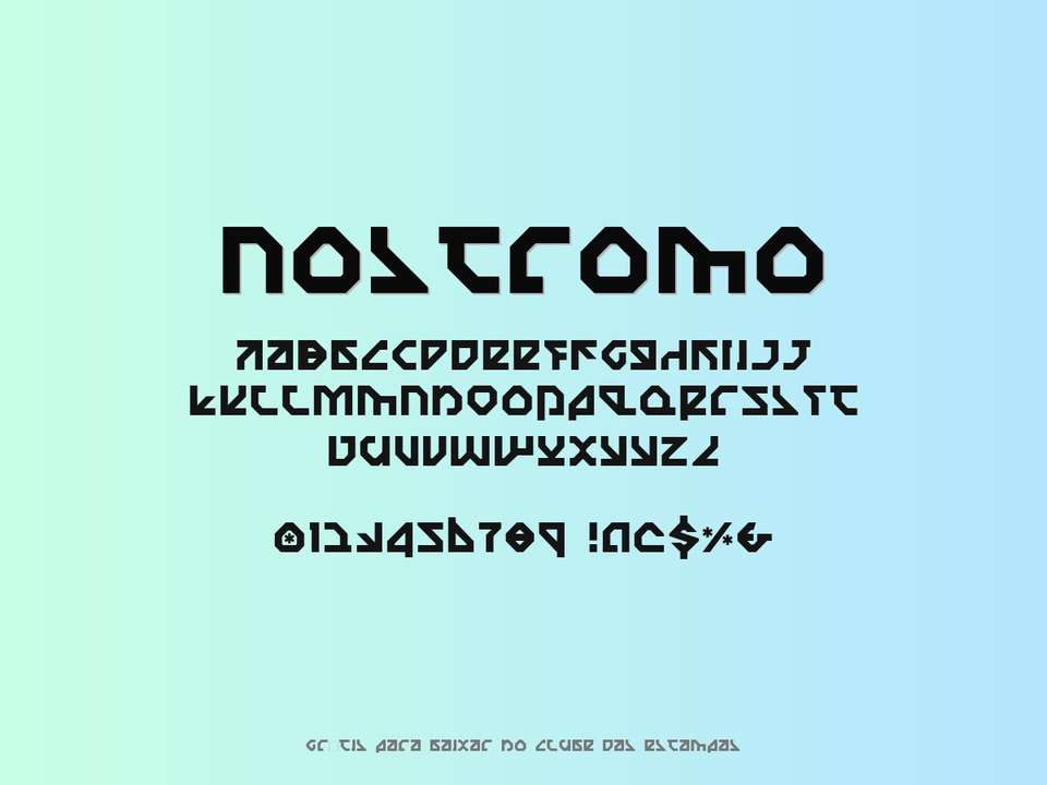 Fonte Nostromo Grátis Para Baixar