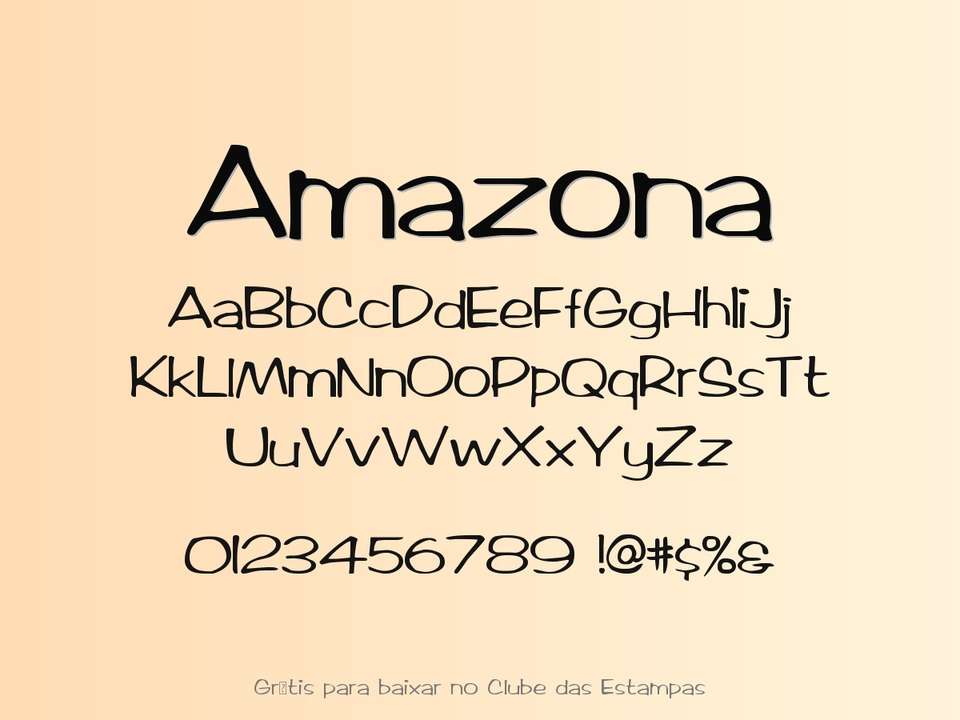 Fonte Amazona Grátis Para Baixar