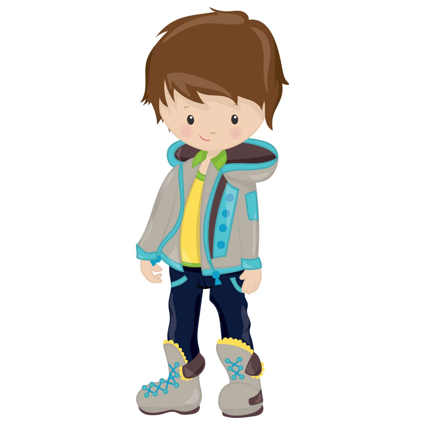 Desenho De Menino Alegre Personagens Png Grátis Para Baixar