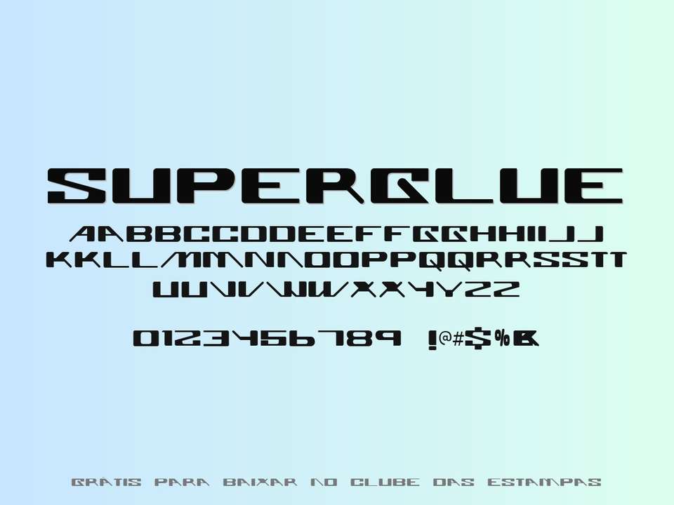 Fonte Superglue Grátis Para Baixar