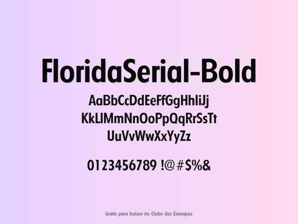 Fonte Floridaserial Bold Grátis Para Baixar