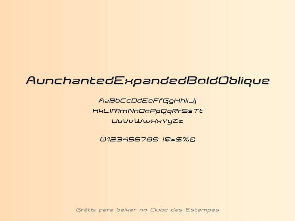 Fonte Aunchantedexpandedboldoblique Grátis Para Baixar