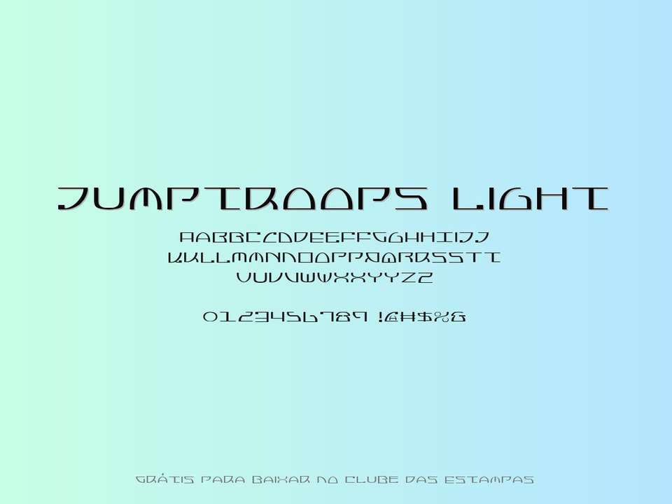 Fonte Jumptroops Light Grátis Para Baixar