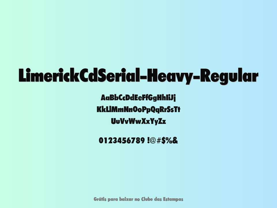 Fonte Limerickcdserial Heavy Regular Grátis Para Baixar