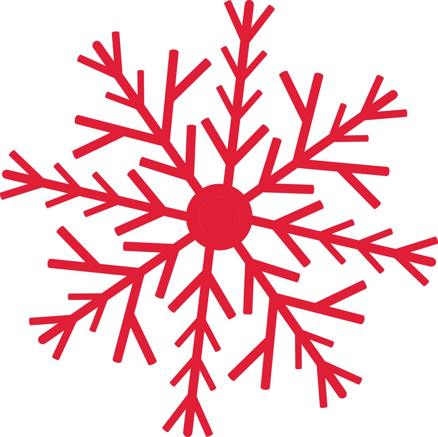 Floco De Neve Vermelho Inverno Png Grátis Para Baixar