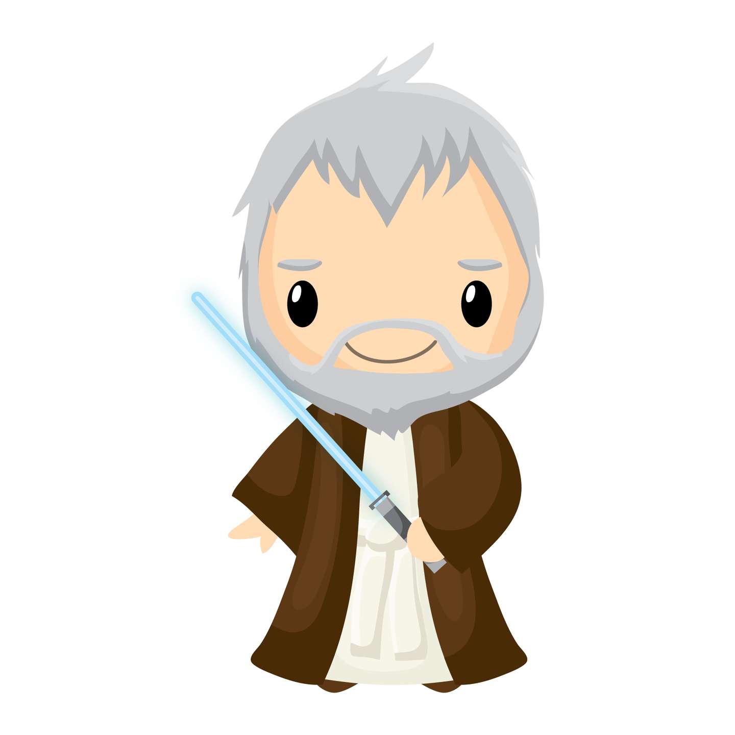 Mestre Jedi Com Sabre Azul Ficção Científica Png Grátis Para Baixar