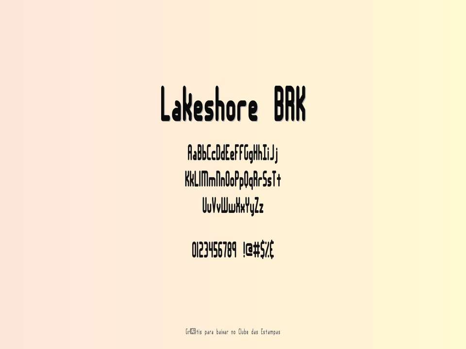 Fonte Lakeshore Brk Grátis Para Baixar