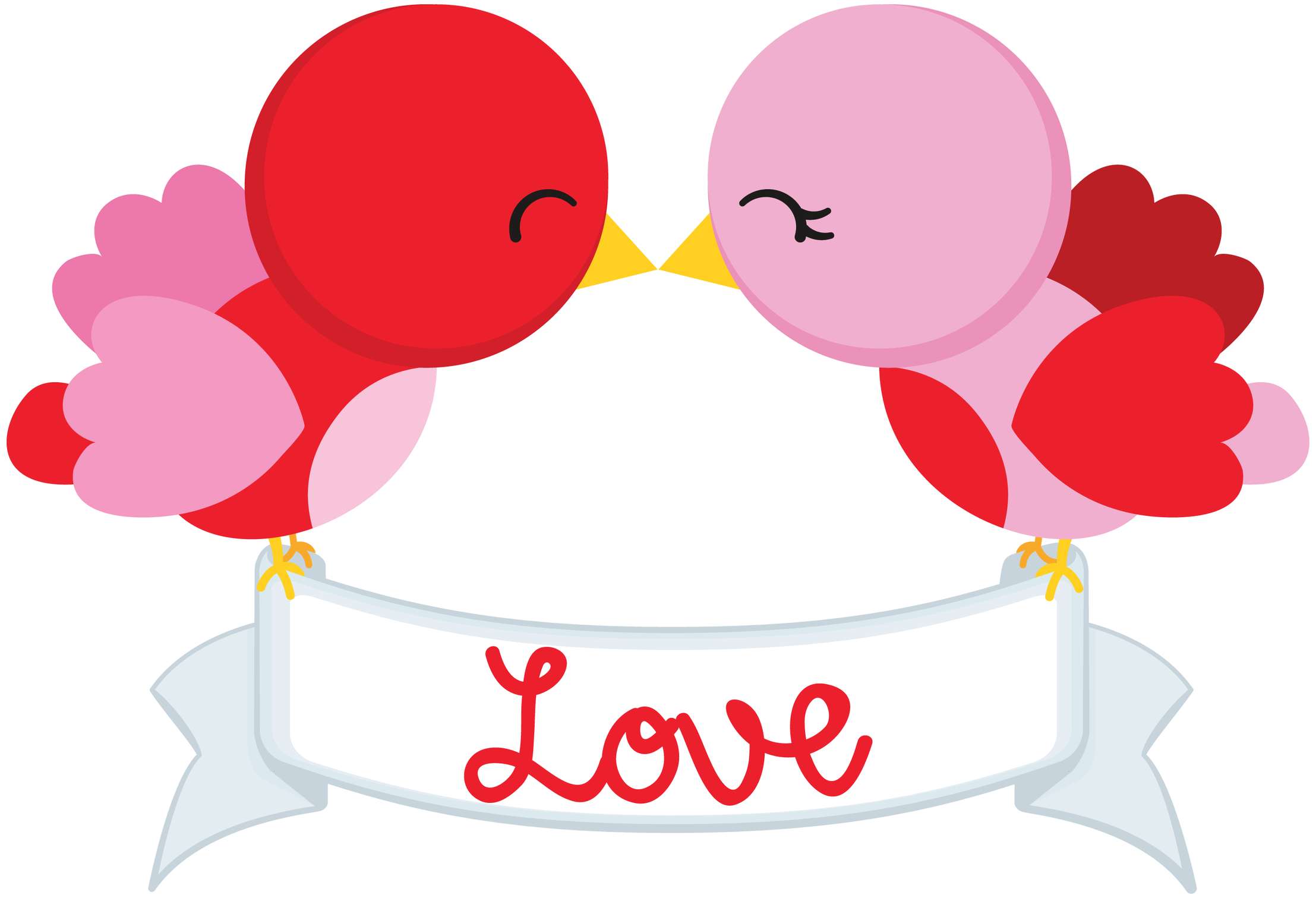 Casal De Pássaros Romântico Romance Png Grátis Para Baixar