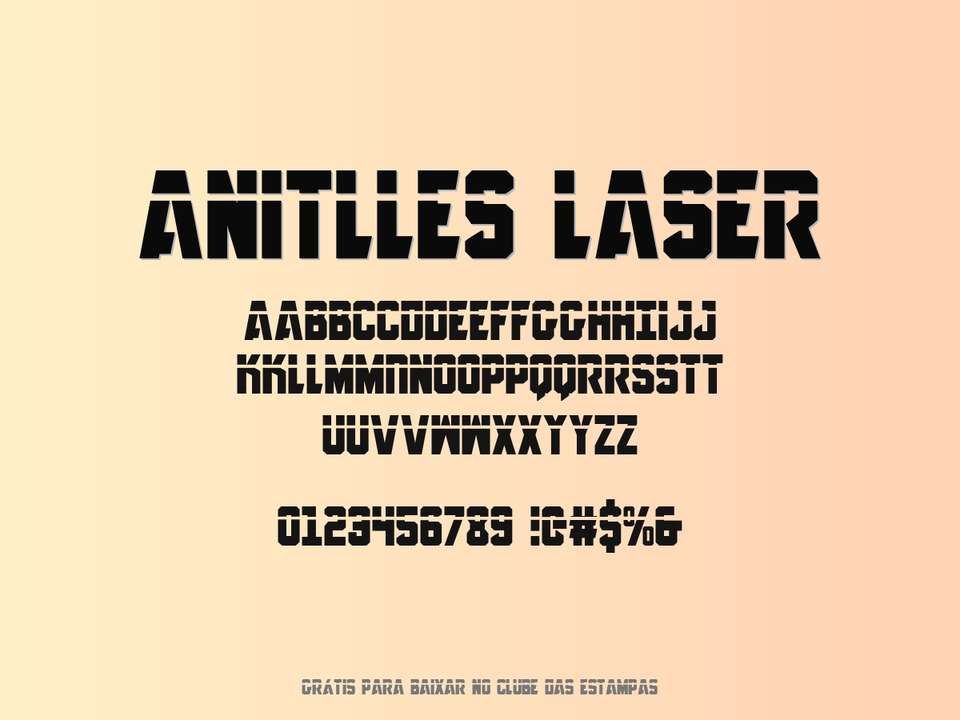 Fonte Anitlles Laser Grátis Para Baixar