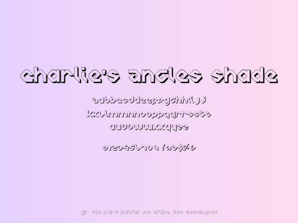 Fonte Charlie's Angles Shade Grátis Para Baixar
